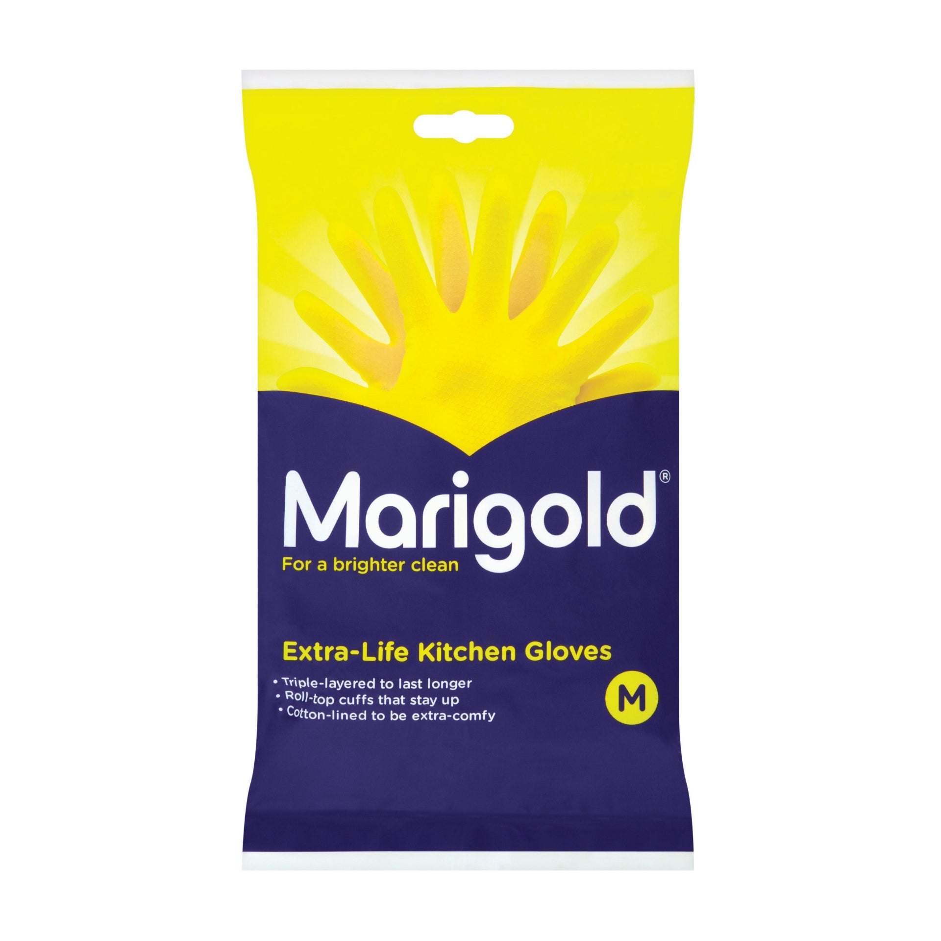 MEDIUM - Marigold Rubber Gloves Pair
