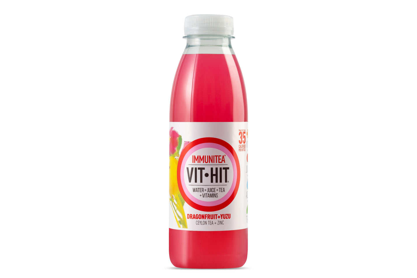 Vit-Hit Immunitea: Dragonfruit+Yuzu - 500ml (Pack of 12)