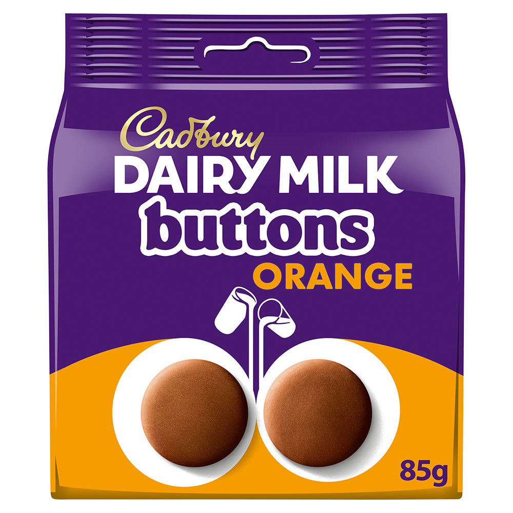 Cadbury Dairy Milk Orange Giant Buttons Bag - 85g (Pack of 10)