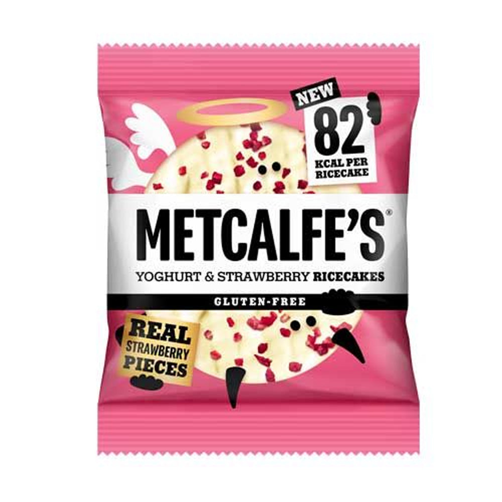 Metcalfe's Ricecakes Yogurt & Strawberry - 34g (Box of 12)
