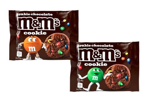 M&M's Individually Wrapped Double Chocolate Giant Cookies (20x50g) - Vending Superstore