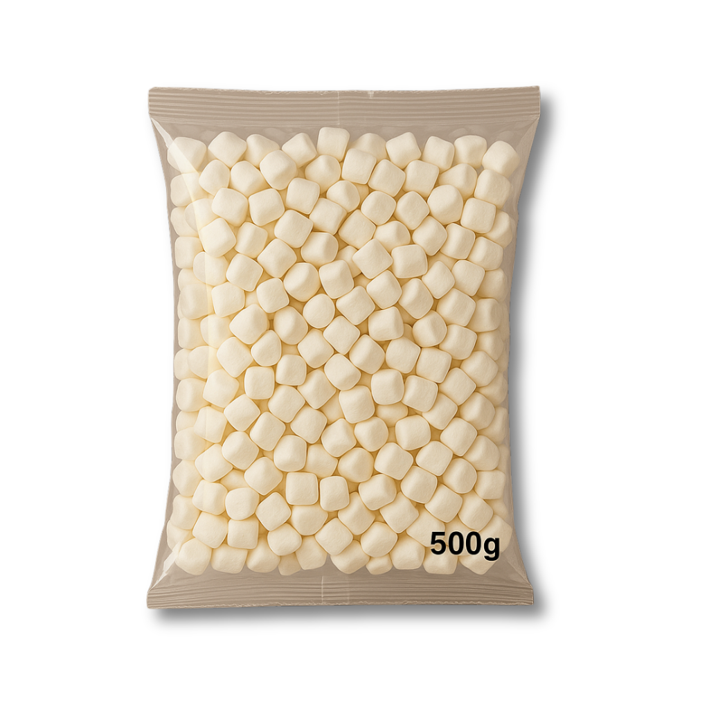 Vegan Mini White Marshmallows – 500g Bag