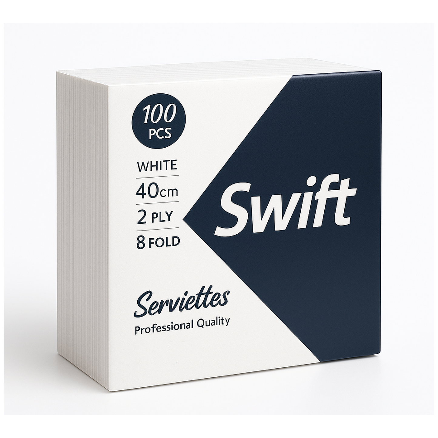 Swift Serviettes - 40cm 8 Fold - 2ply - (Pack of 100)