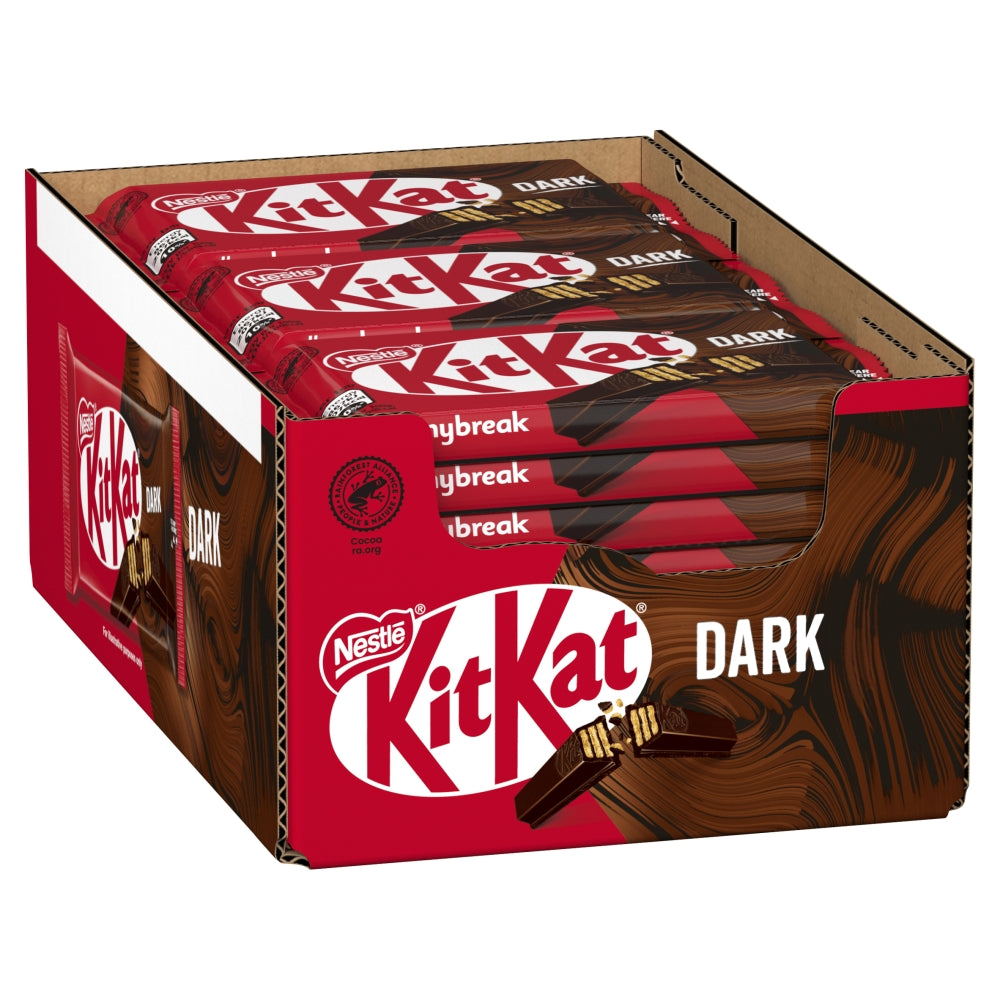 Kit Kat Dark Chocolate 4-Finger Bars - 41.5g (Box of 24)
