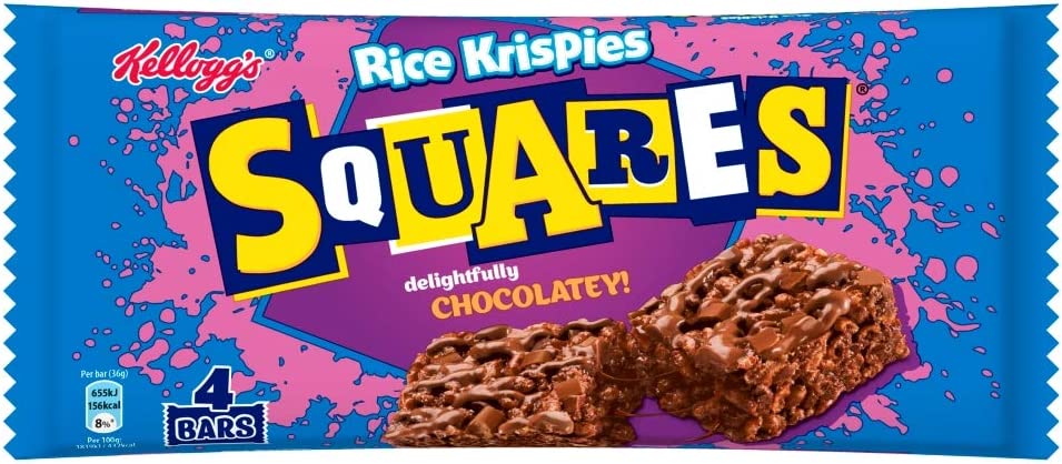 Kellogg’s Squares Chocolatey Cereal Bars (30x36g)