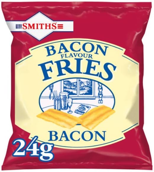 Smiths Bacon Fries Pub Card Snacks - 24g (Pack of 24)