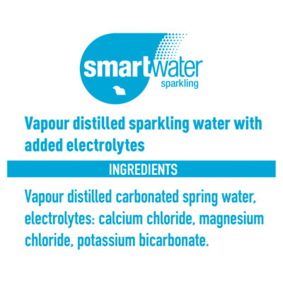 Glaceau Smart Water Sparkling - 600ml (Pack of 24)