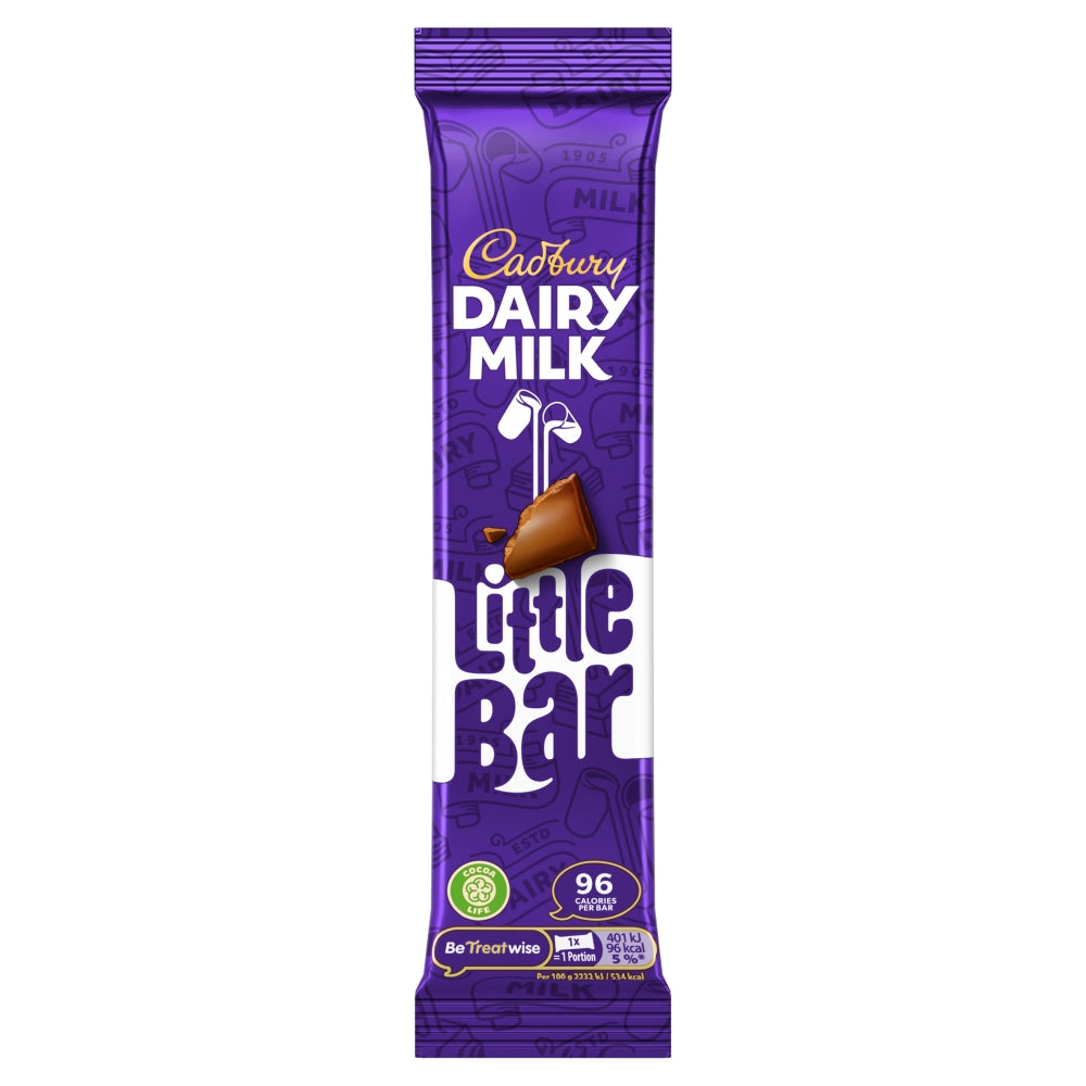 Cadbury Dairy Milk Little Bar Chocolate Bars - 18g (Box of 60)
