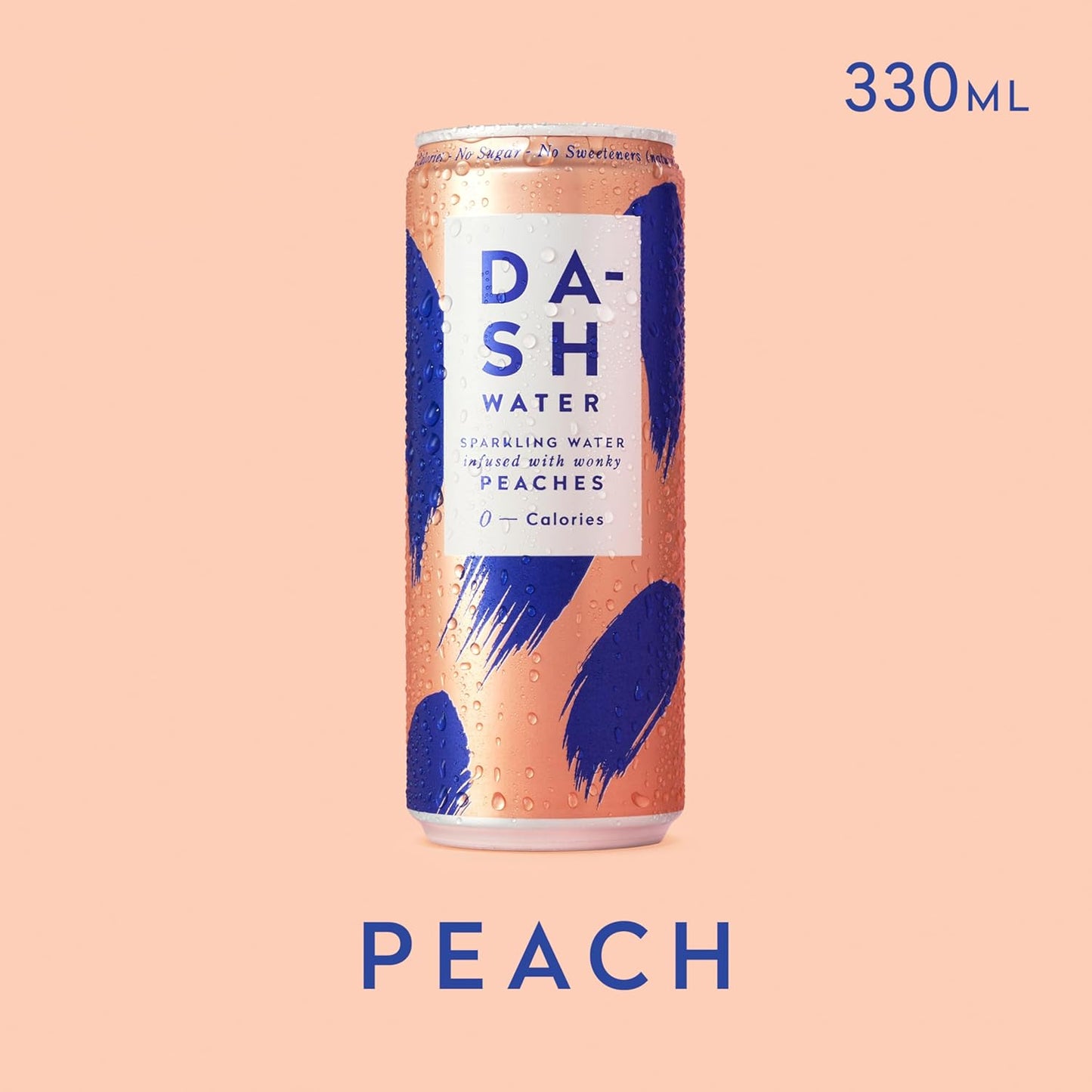 Dash Water Sparkling Peach 330ml (Pack of 12)