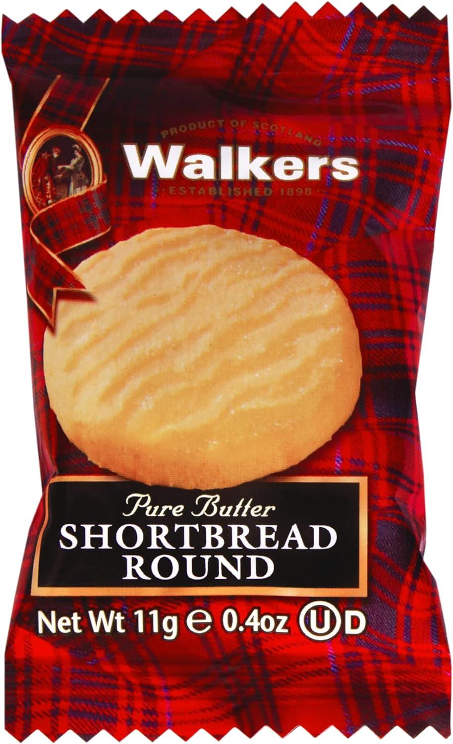 Walkers Individually Wrapped Mini Shortbread Rounds - 200 Packs - Vending Superstore
