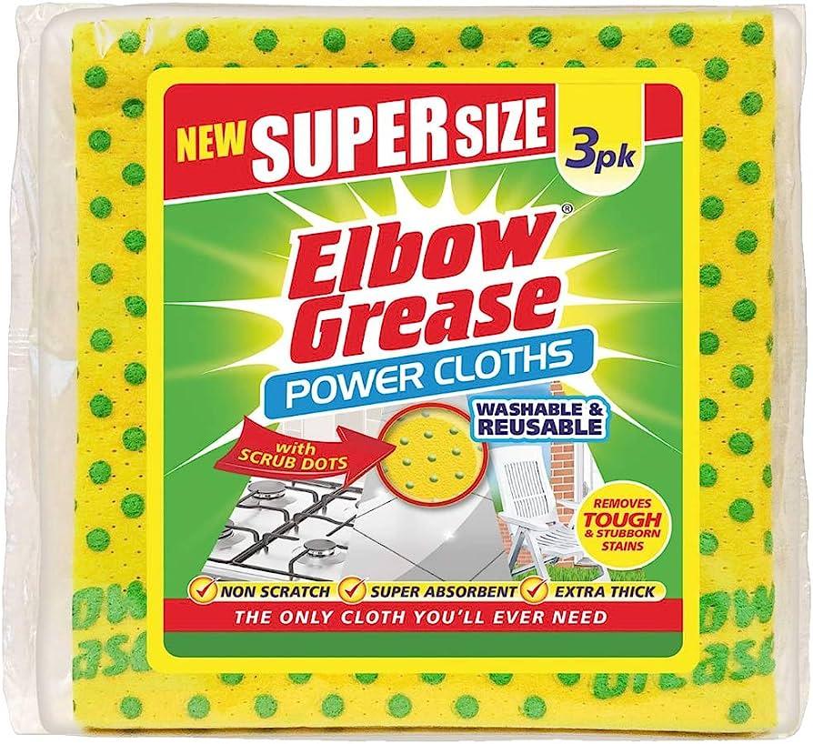 Elbow Grease Power Cloths - 3 Pack - Vending Superstore