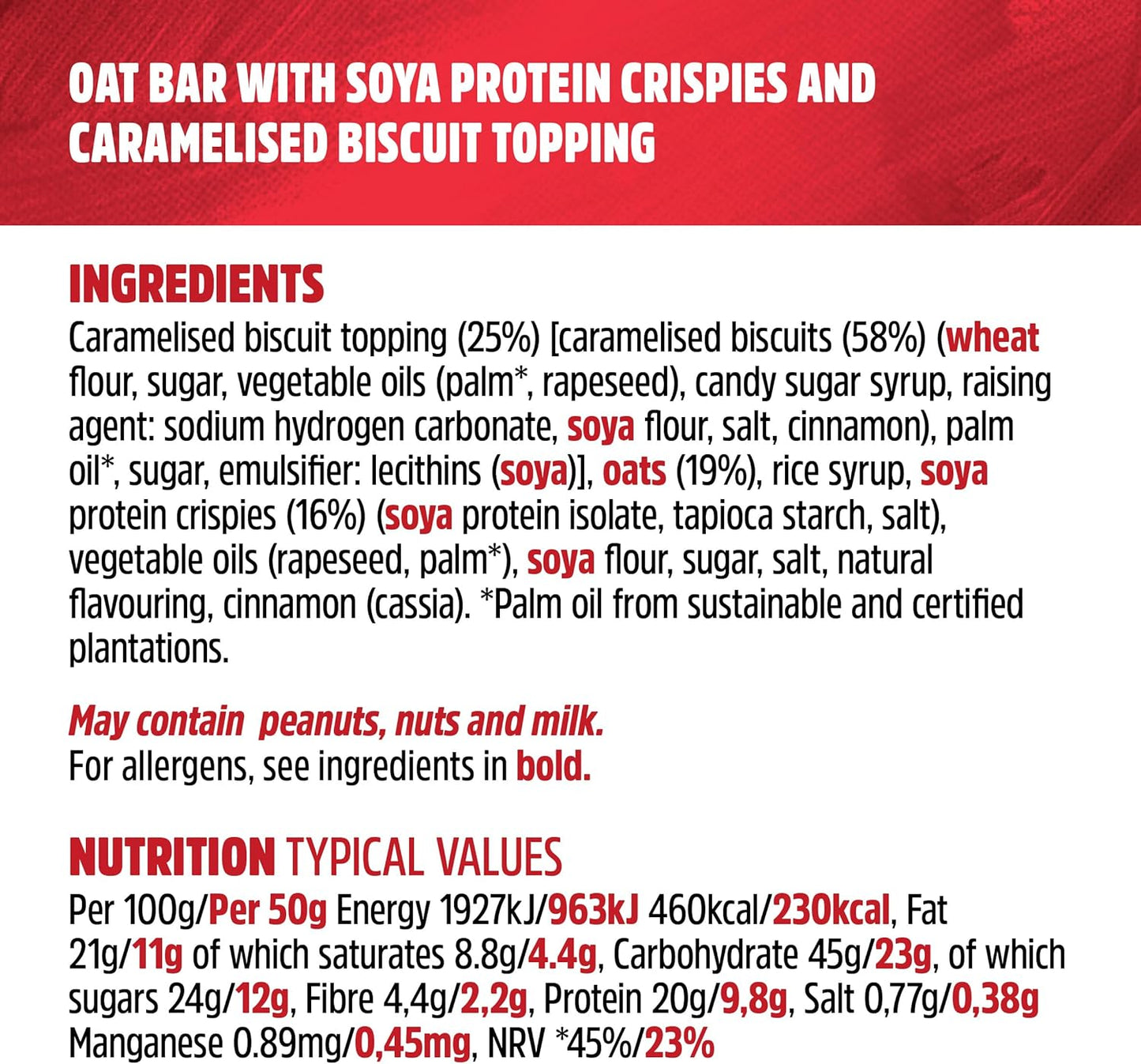 Trek Biscoff Protein Flapjack 50g (Box of 16)