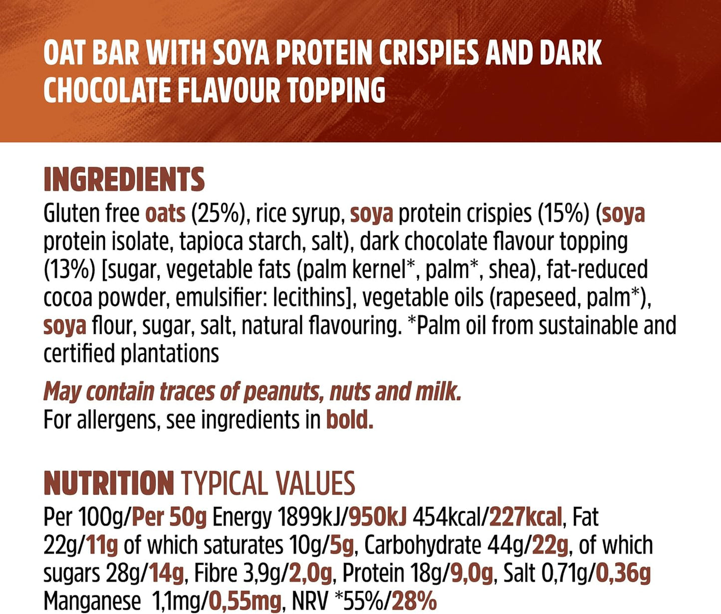 Trek Cocoa Oat Protein Flapjack 50g (Box of 16)