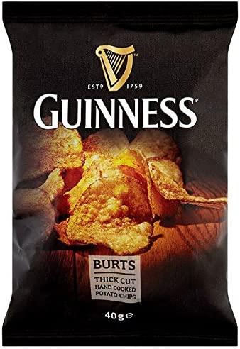 Burts Guinness Original Thick Cut Crisps (20x40g) - Vending Superstore