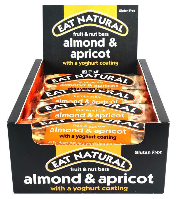 Eat Natural - Fruit & Nut Bar - Almond & Apricot With A Yogurt Coating x 12 - Vending Superstore
