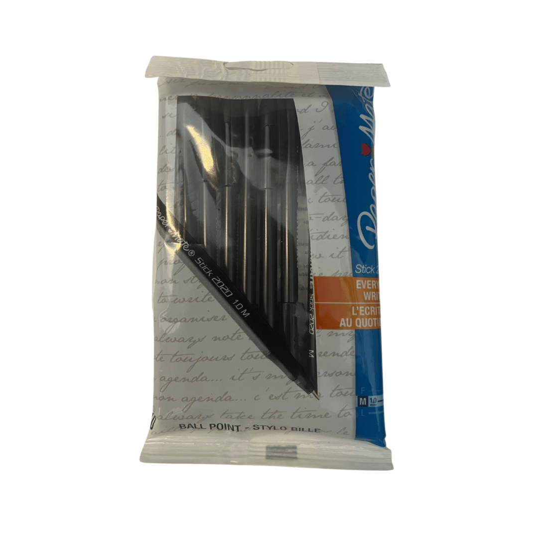 Papermate Ballpoint Pens - Pack Of 10 Black Ballpoint Pens - Vending Superstore