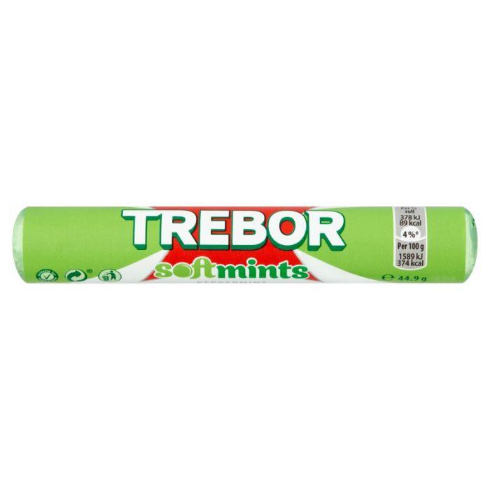 Trebor Softmint Peppermint Chewy Mints (40x44.9g - Full Case) - Vending Superstore