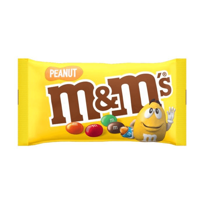 M&M's Chocolate Bag Peanut Chocolate Bag 45G Each Pack Mix Pack, 50 Pack
