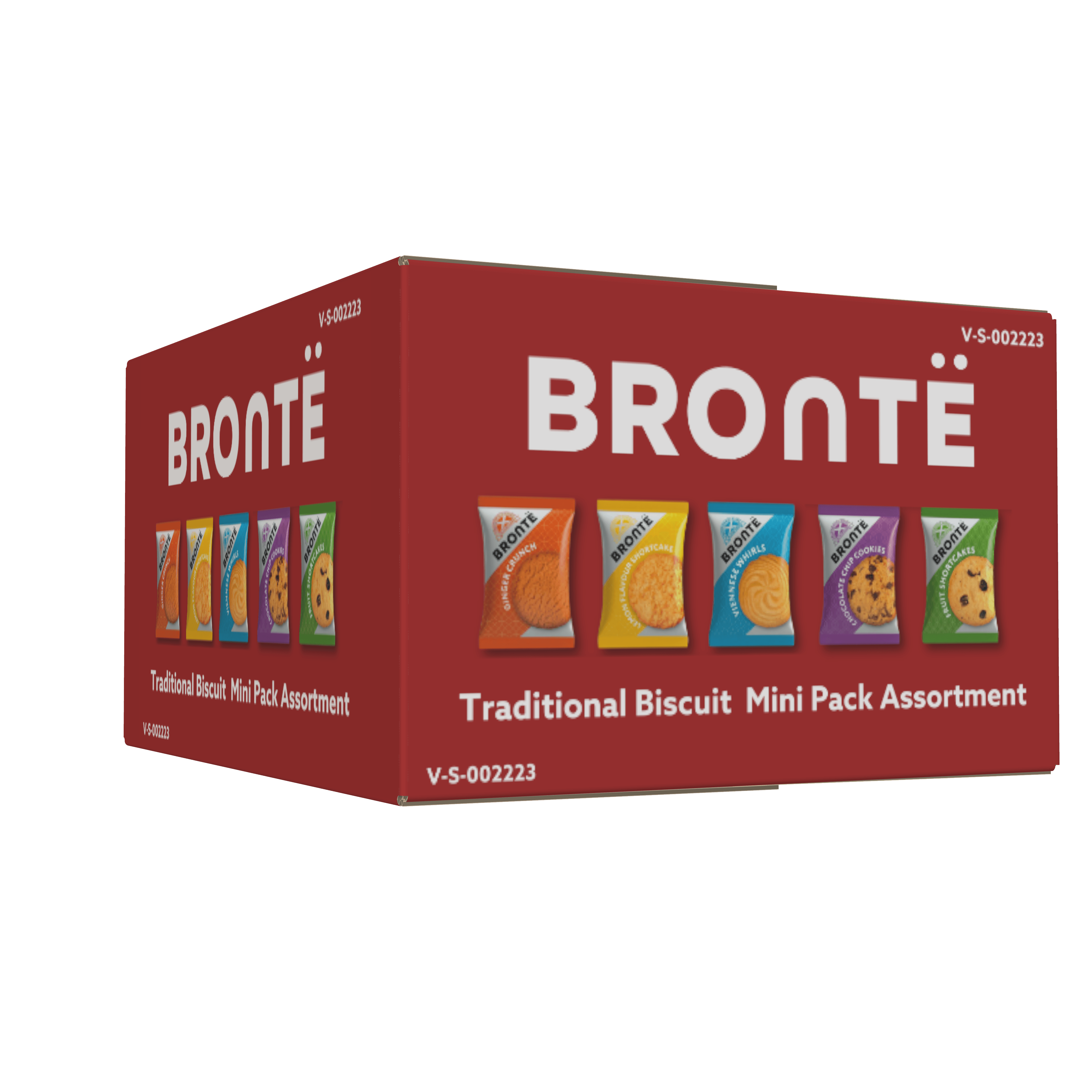 Brontë Traditional Mini Pack Assortment - Individually Wrapped Biscuits - 100 x 30g - Vending Superstore