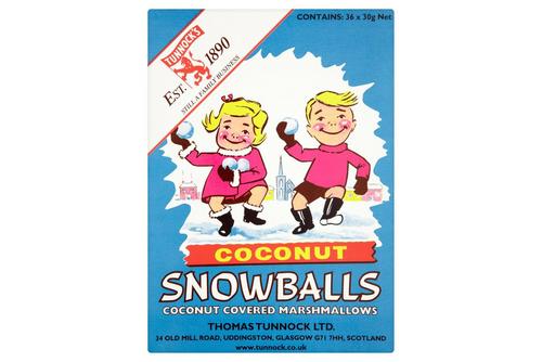 Tunnocks Coconut Snow balls 36 x 30g - BEST BEFORE 4TH MAY