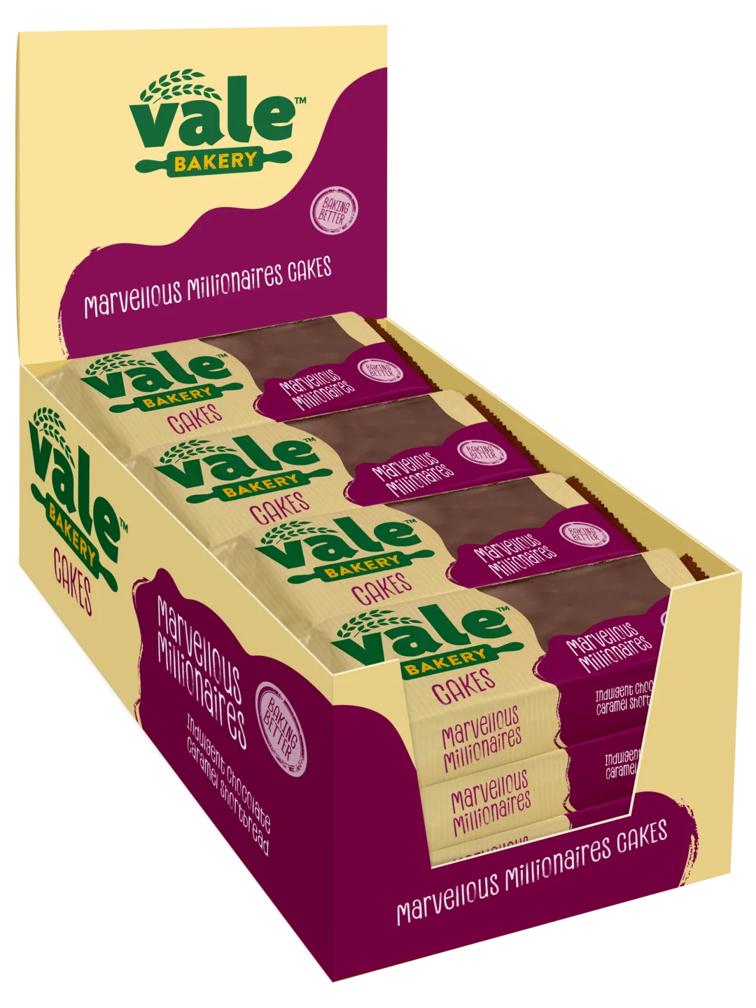 Devonvale Vale Bakery Marvellous Millionaires Shortbread 70g (Box of 16)