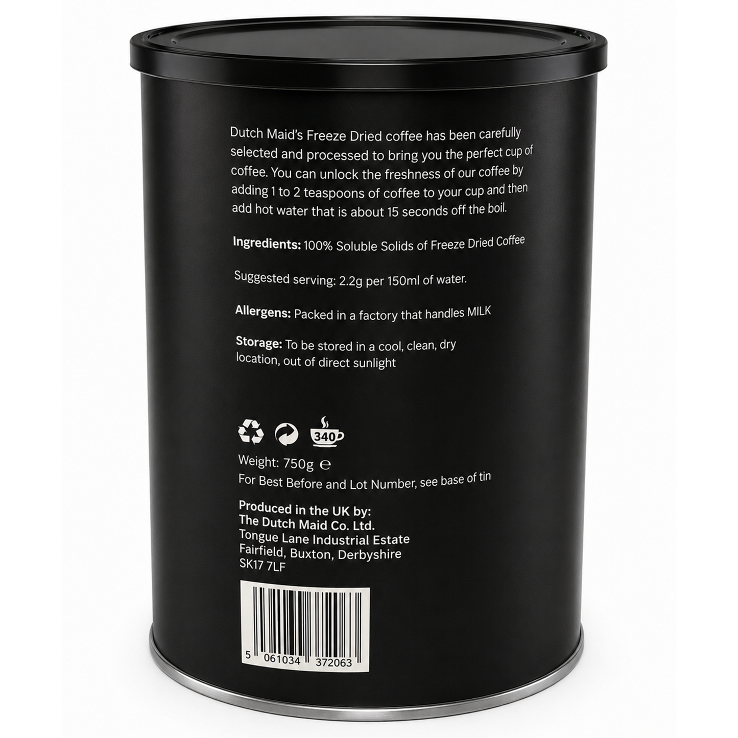 Dutch Maid Premium Instant Coffee - 750g Tin