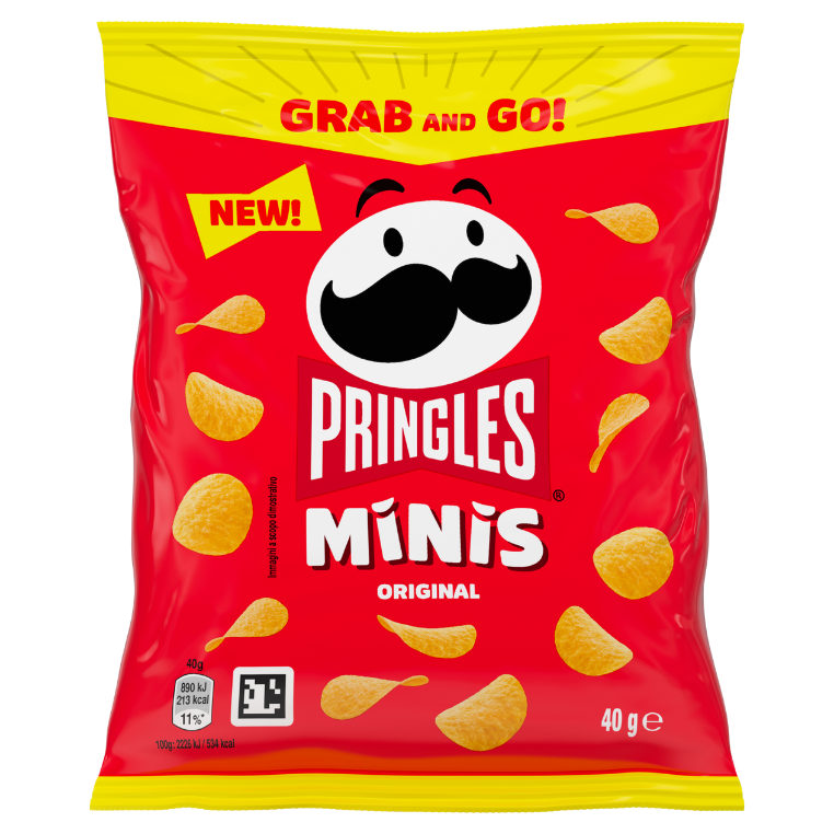 Pringles Minis Original Ready Salted Potato Crisps - 40g (Box of 28)