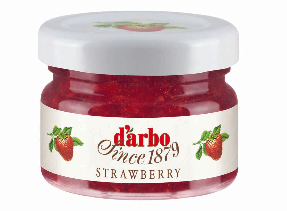 Darbo Strawberry Jam Mini Jars – 28g (Pack of 60)