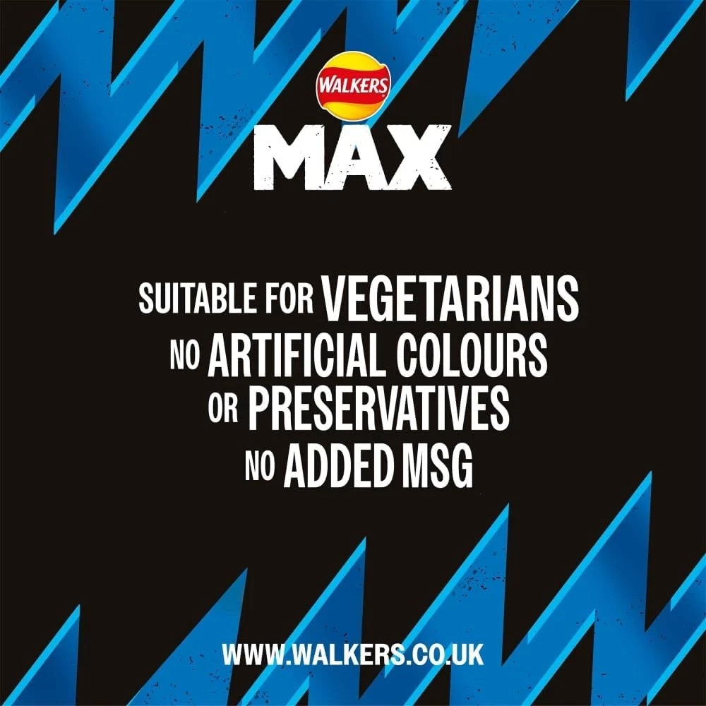 Walkers Max Cheese & Onion Crisps 42.5g (Box of 24)