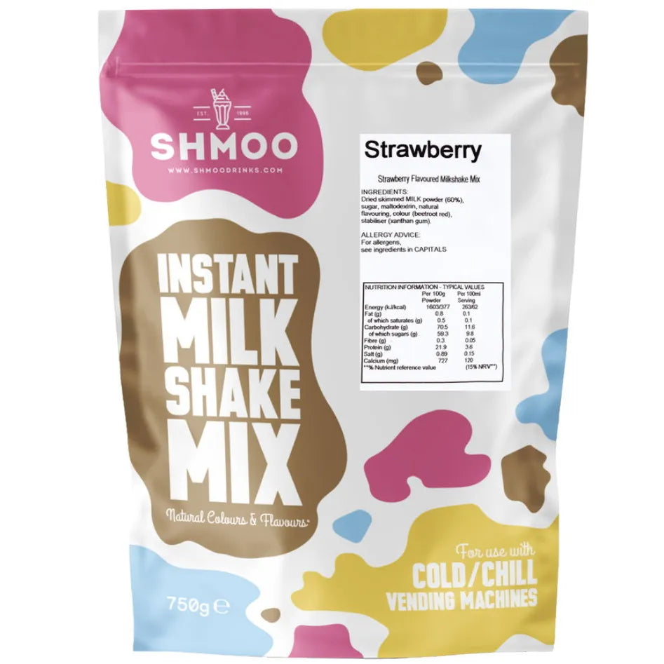 Shmoo Instant Vending Milkshake Mix - 750g Bag (4 Different Flavours)
