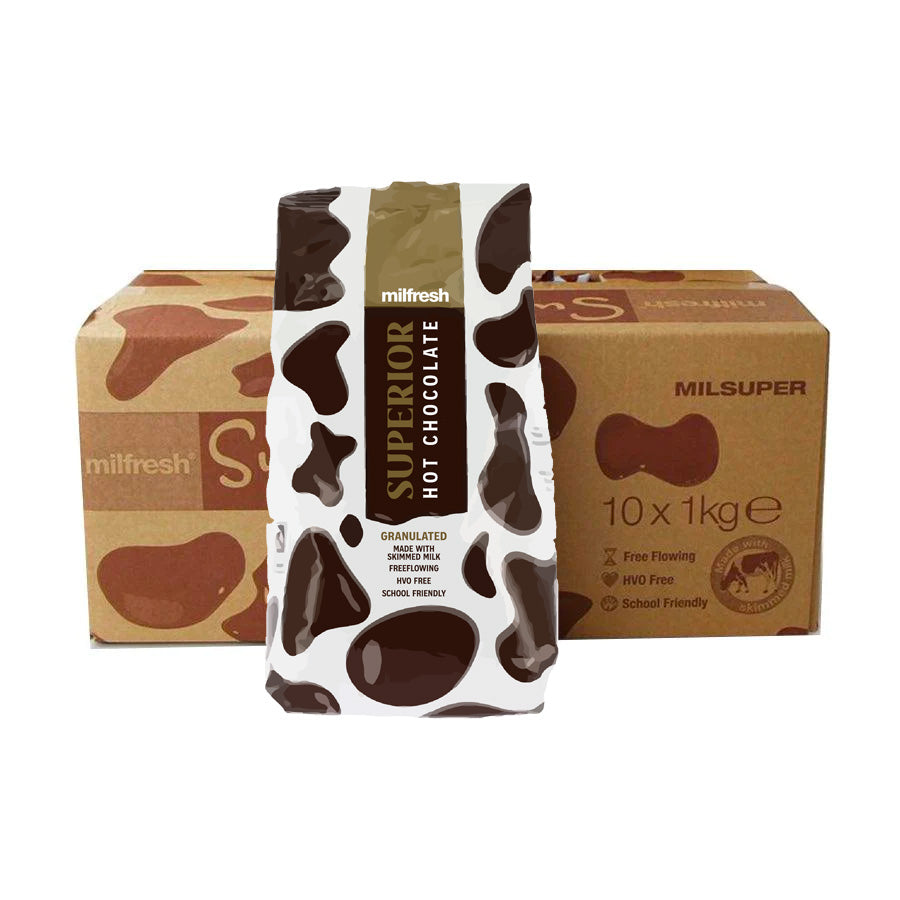 Milfresh Superior Vending Hot Chocolate - 10 x 1kg Case