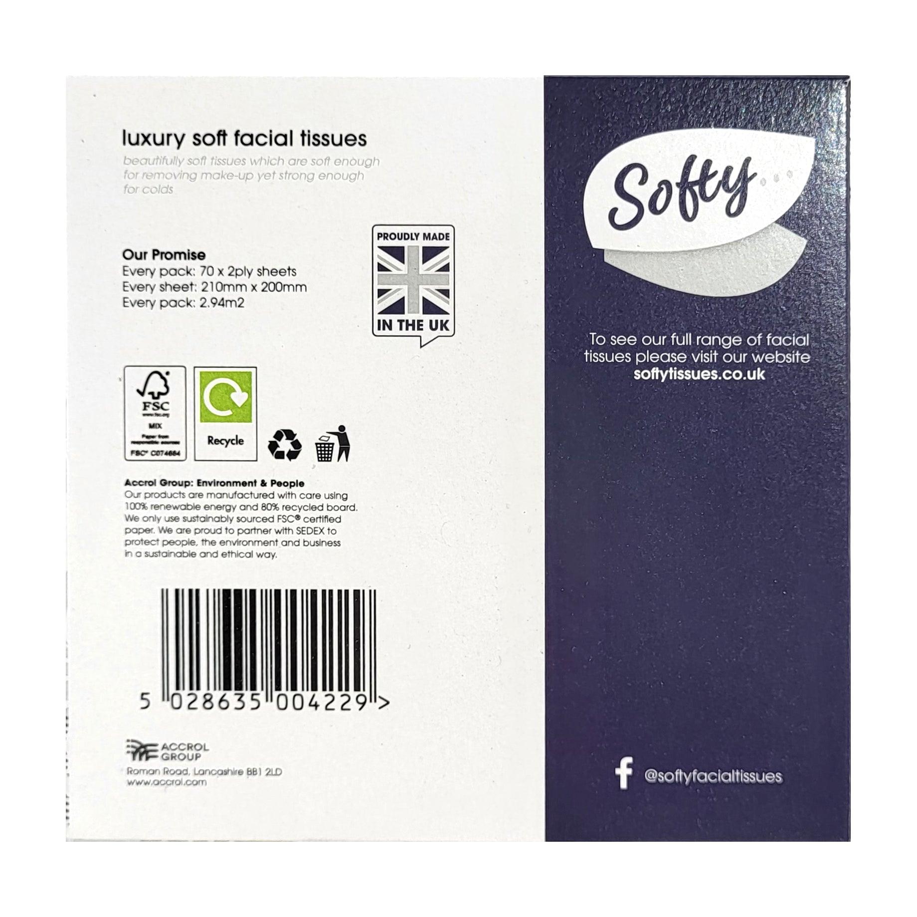 Softy - Cosmetic Cube Tissues 2ply - Box of 24 Cubes - Vending Superstore