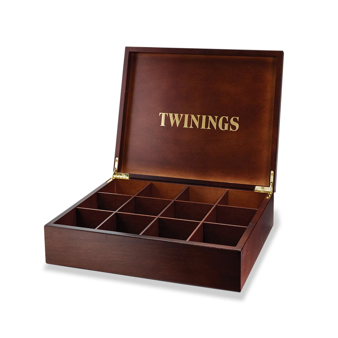 Twinings Tea: 12 Compartment Wood Display Box - Vending Superstore