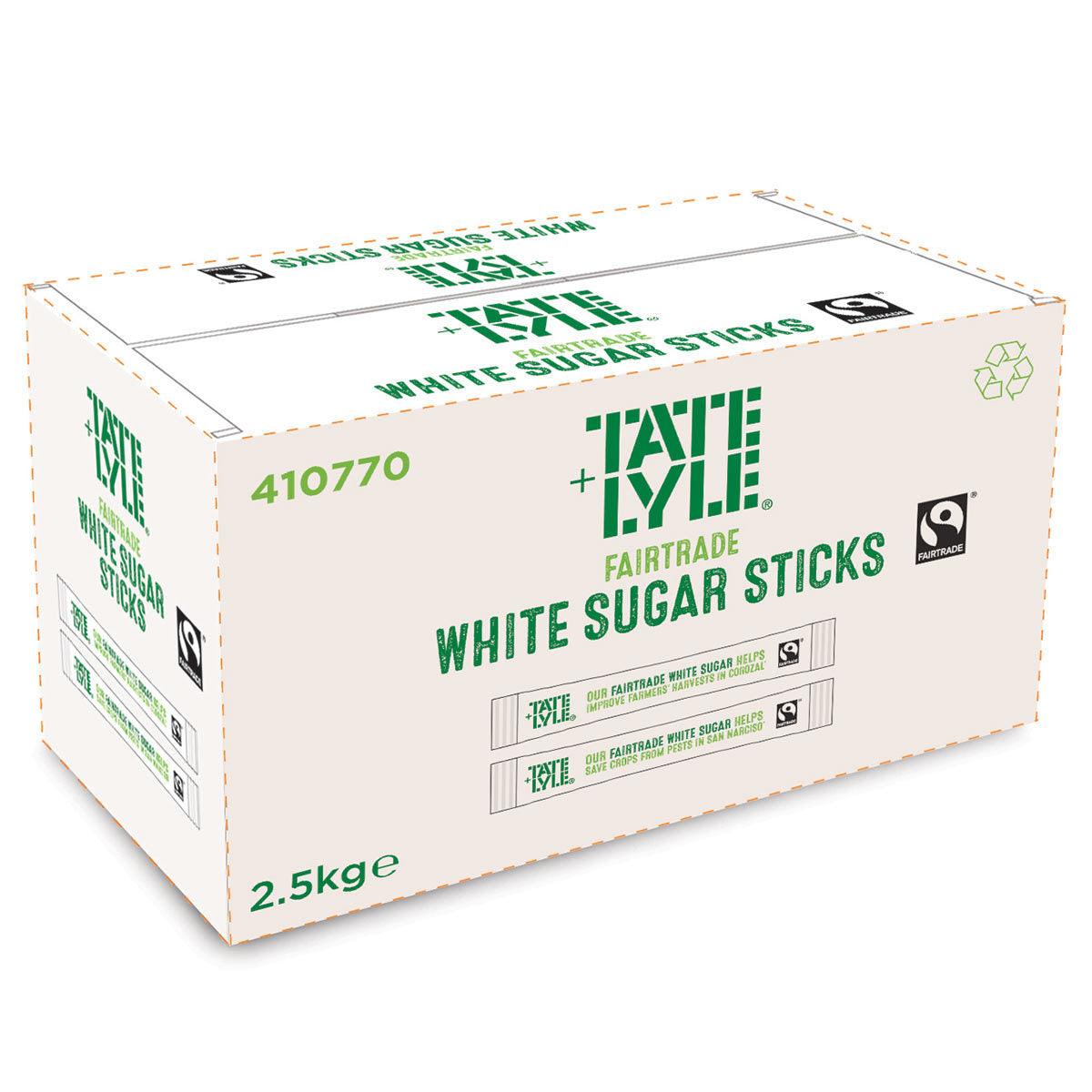 Tate &amp; Lyle: Fairtrade White Sugar Portion Sticks - Pack Of 1000 - Vending Superstore