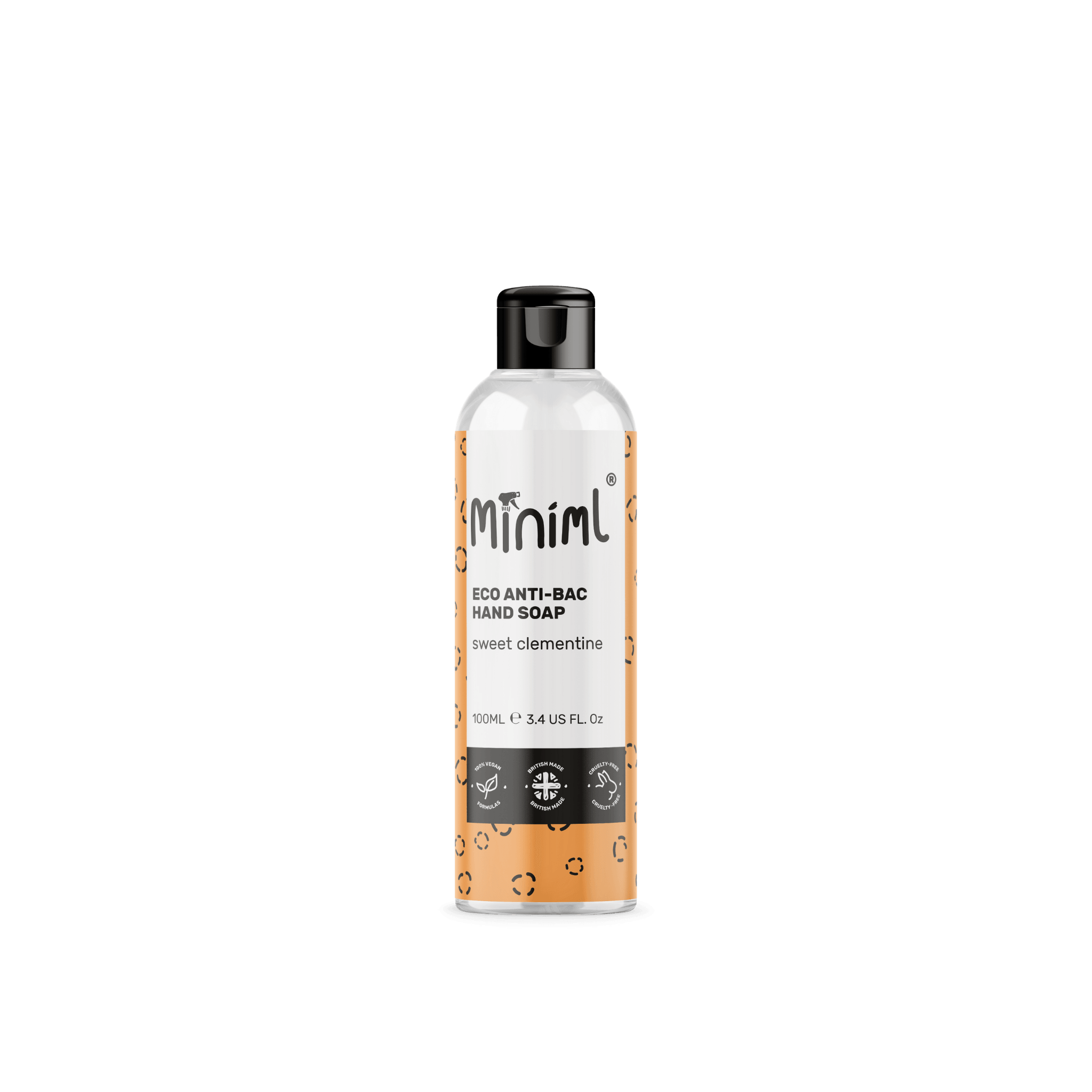 Miniml - Eco Friendly - Anti-Bac Hand Soap - Clementine - 100ml - Vending Superstore