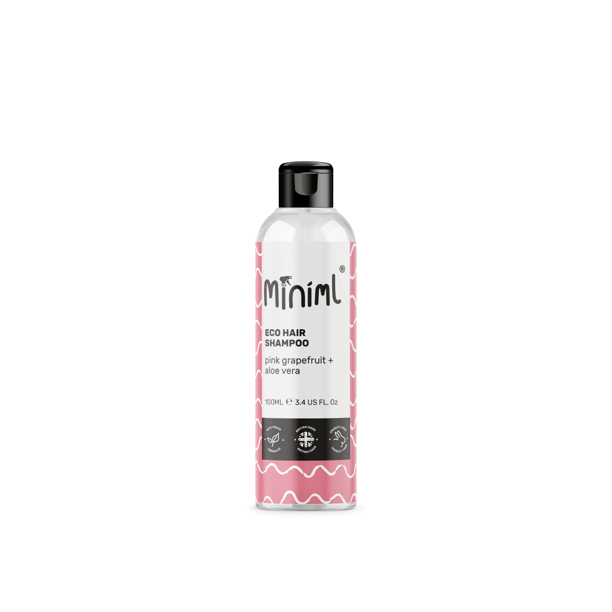 Miniml - Eco Friendly - Hair Shampoo - Pink Grapefruit + Aloe Vera -100ml - Vending Superstore