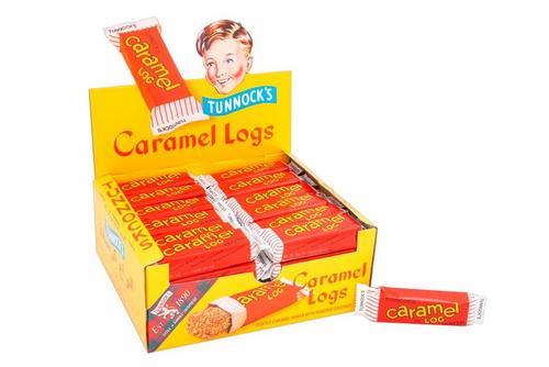 Tunnocks Caramel Logs Wafers with Roasted Coconut - Individually Wrapped Packs 48x32g - Vending Superstore