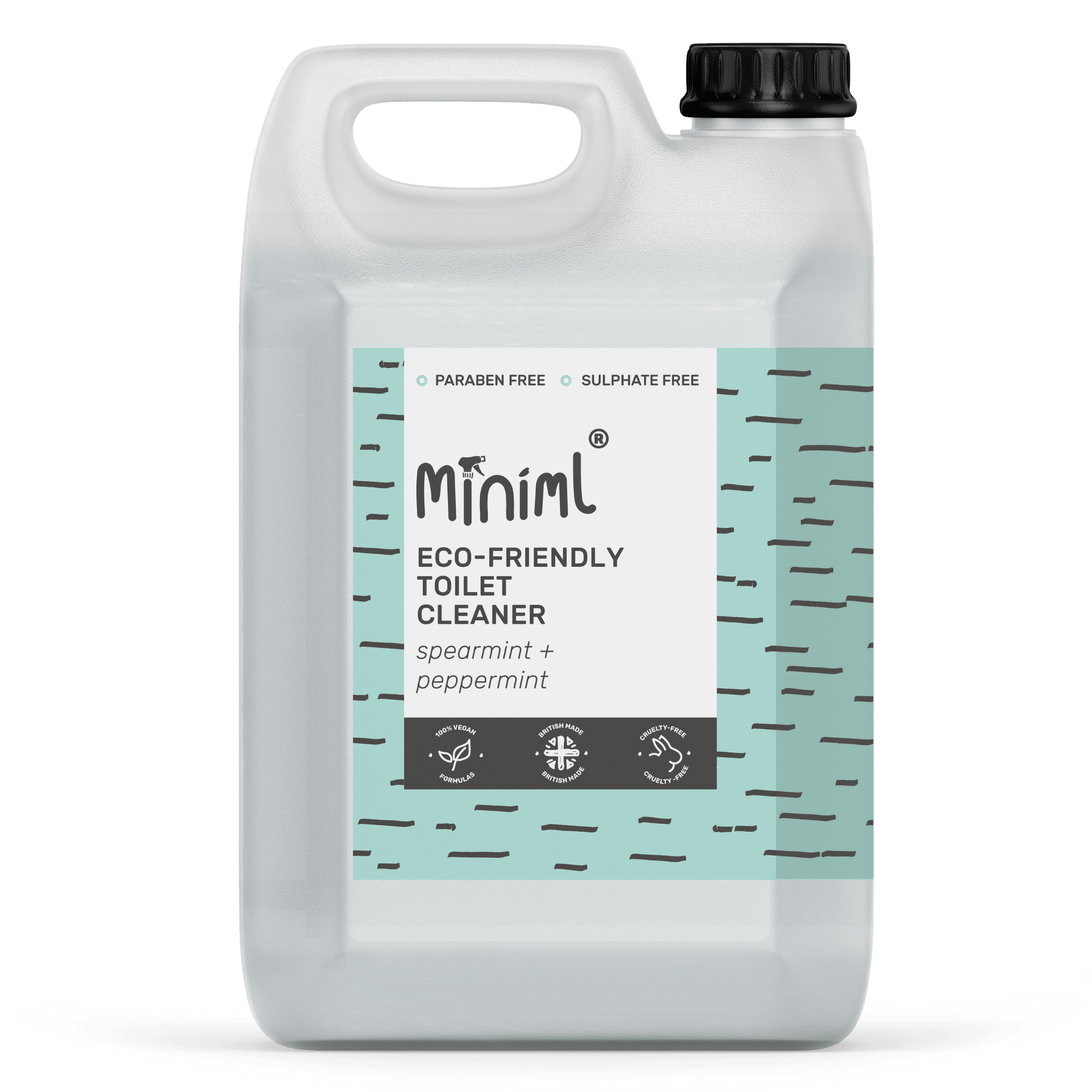 Miniml - Eco Friendly- Toilet Cleaner - Spearmint + peppermint - 5L Refill - Vending Superstore