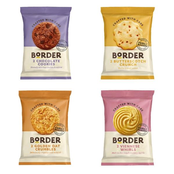 Border Biscuits: Individually Wrapped Biscuit Portion Packs - 48 Twin Packs, 4 Delicious Varieties - Vending Superstore