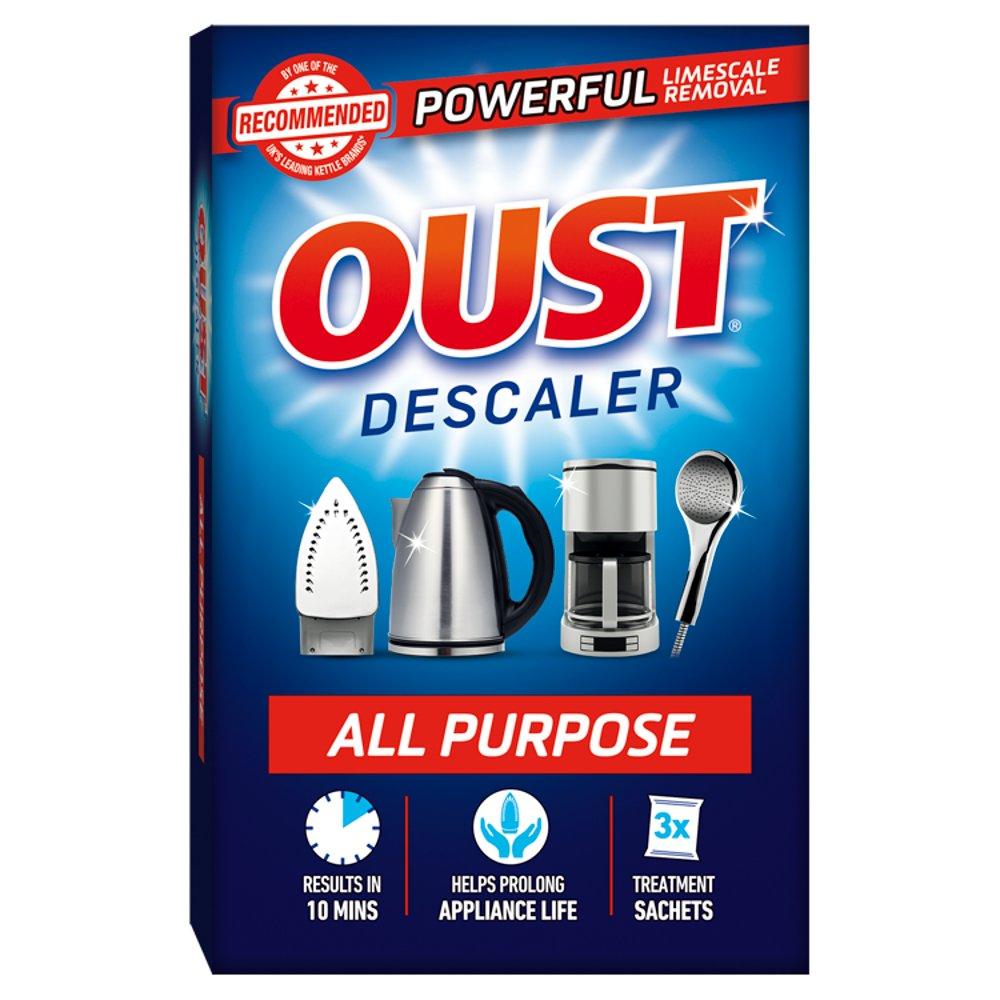 Oust All Purpose Limescale Cleaner Remover / Descaler - 3 Sachets - Vending Superstore