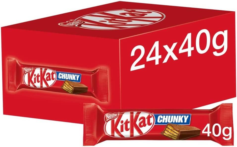 Kit Kat CHUNKY Milk Chocolate Bar 40g (24 Pack) - Vending Superstore