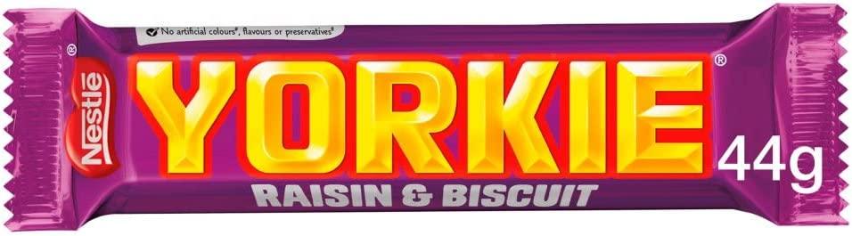 Yorkie Raisin and Biscuit Case of 24 bars - Vending Superstore