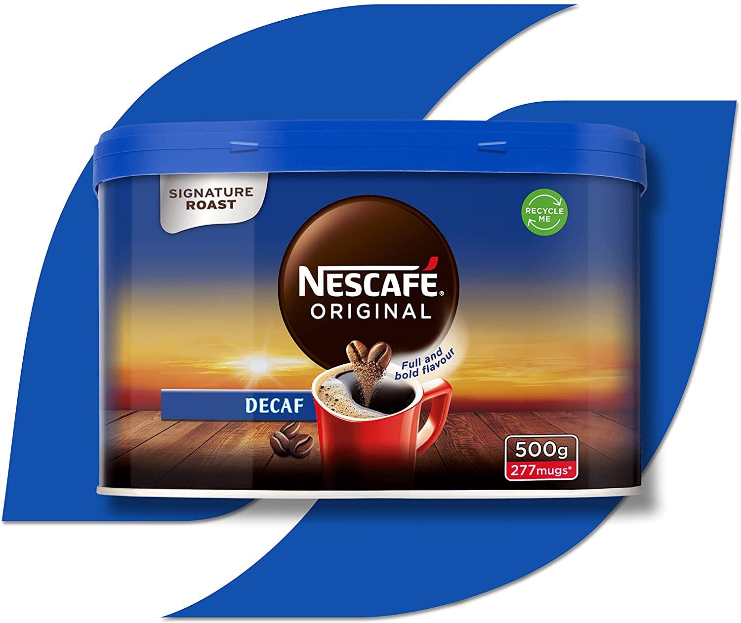 Nescafe Original Decaff: Coffee Tin 500g - Vending Superstore