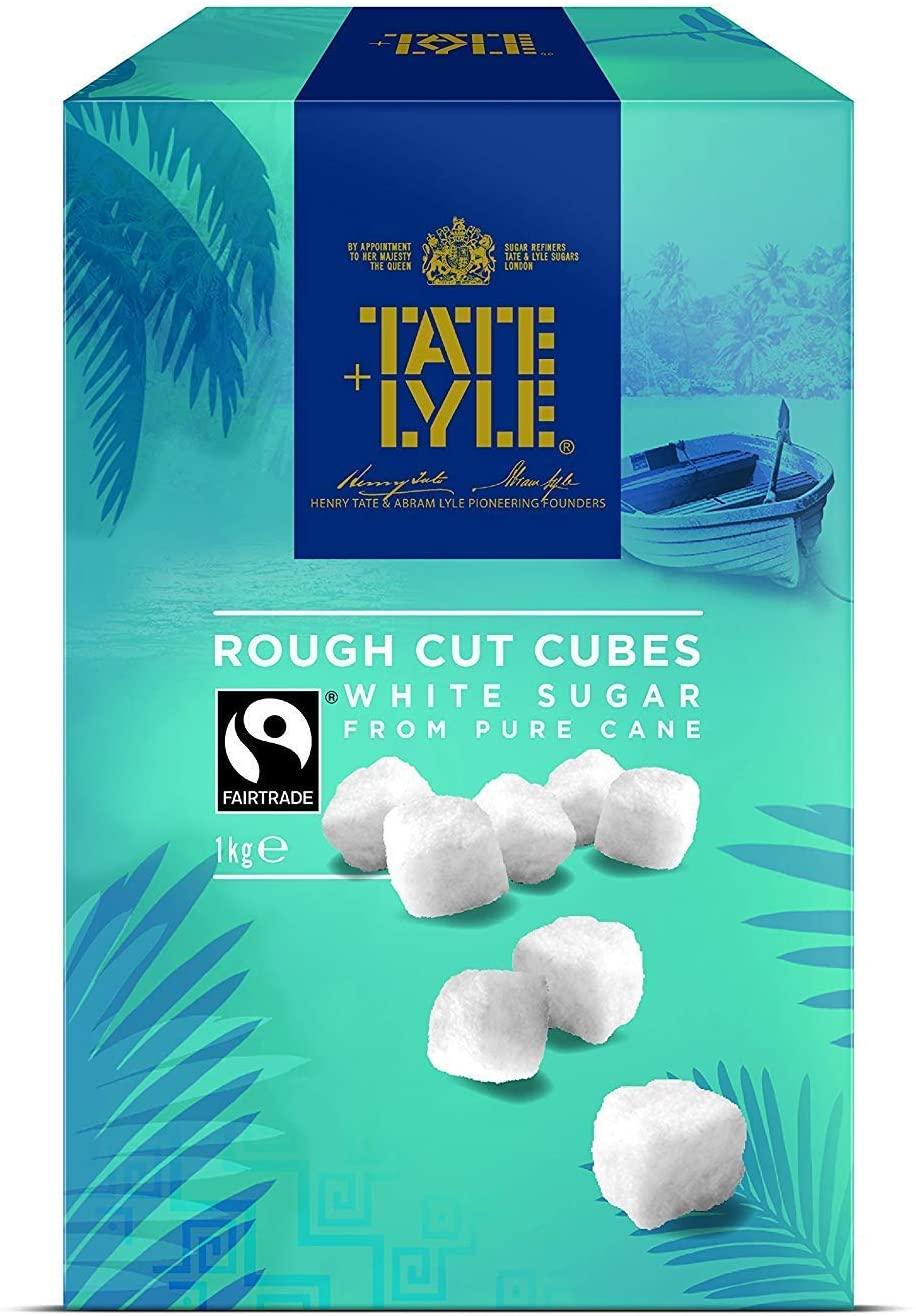 Tate &amp; Lyle: Fairtrade Rough Cut White Sugar Cubes - 1kg - Vending Superstore