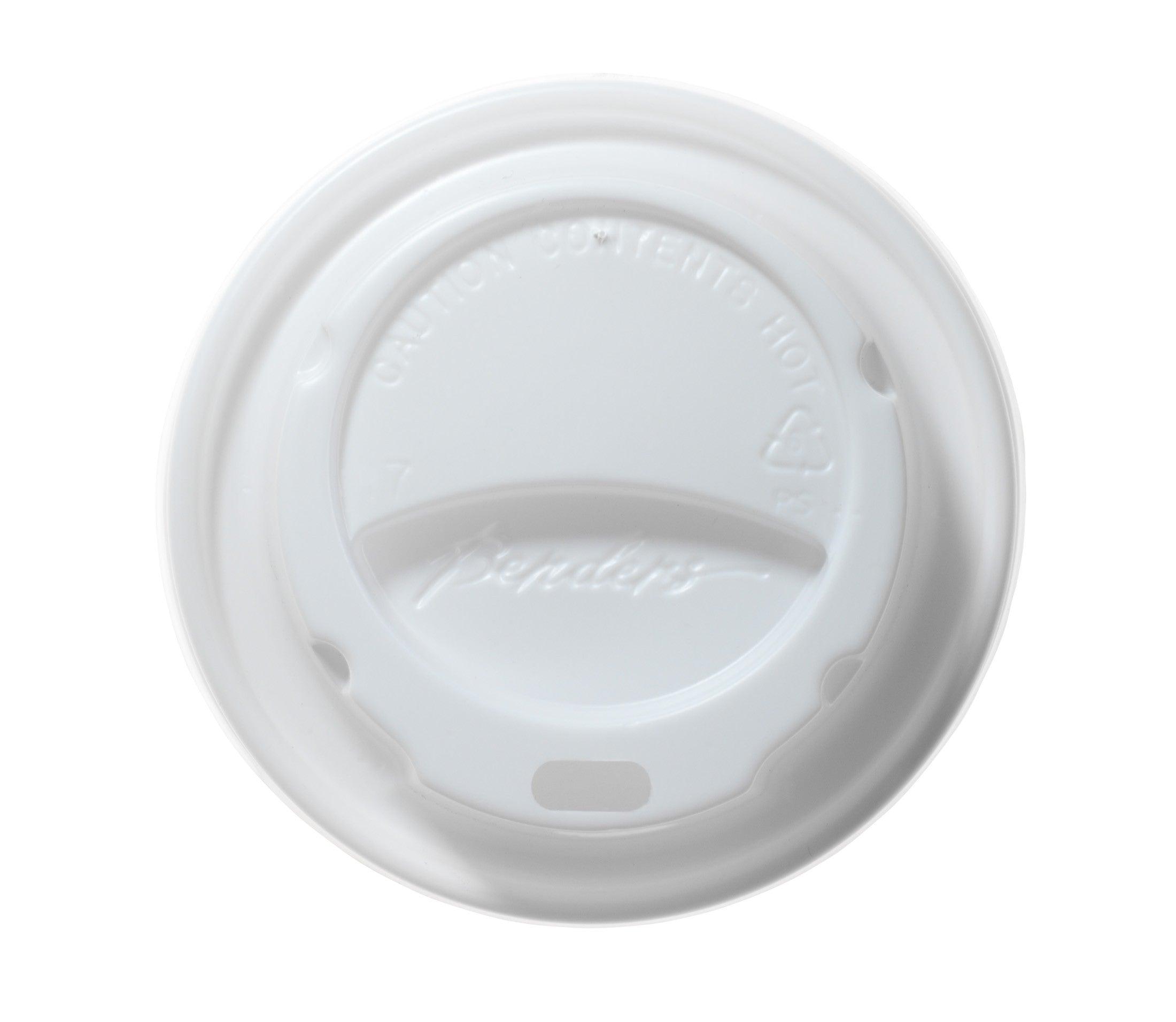 9oz White Sip Through Lids For 9oz Paper Vending Cups - Sleeve Of 100 - Vending Superstore