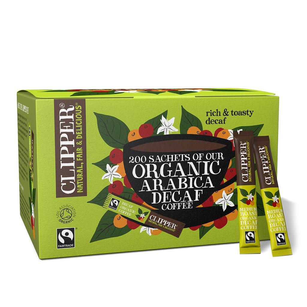 Clipper Fairtrade &amp; Organic: Individual Decaf Coffee Stick Portions - Pack Of 200 - Vending Superstore