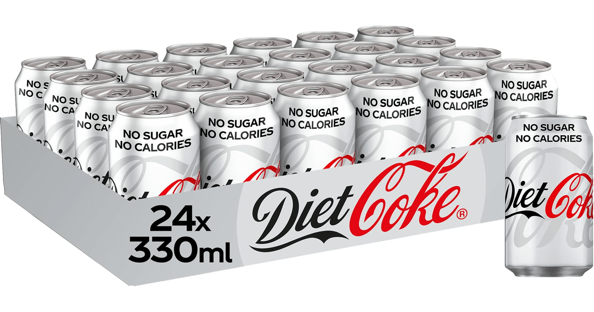 Diet Coke Cans (Coca Cola) 24x330ml Cans - Vending Superstore