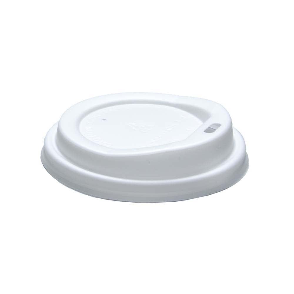 12oz / 16oz White Sip Through Lids For Takeaway Coffee Cups - Sleeve Of 100 - Vending Superstore