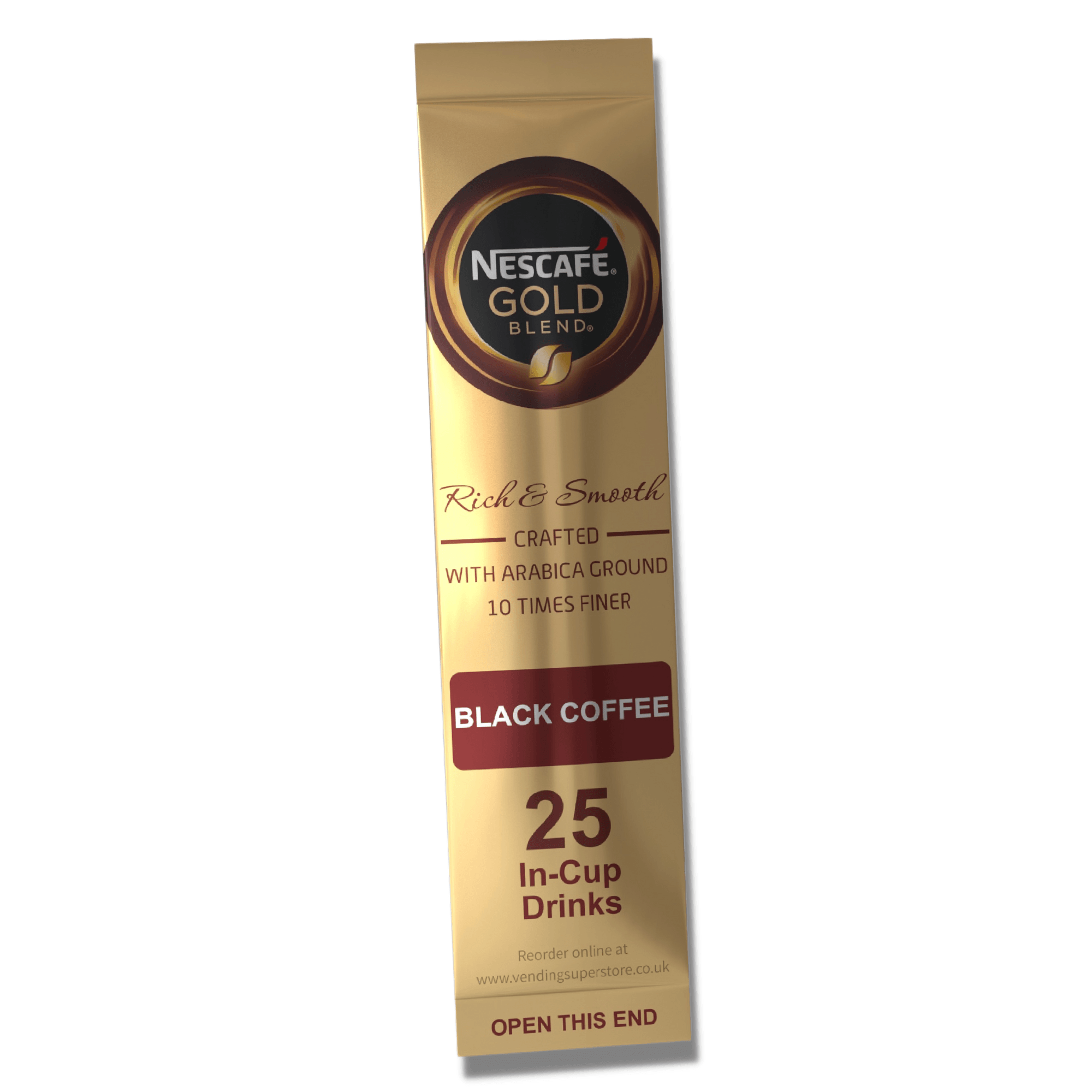 Incup Vending Drinks - Nescafe Gold Blend Black Coffee - Sleeve of 25 Cups - Vending Superstore