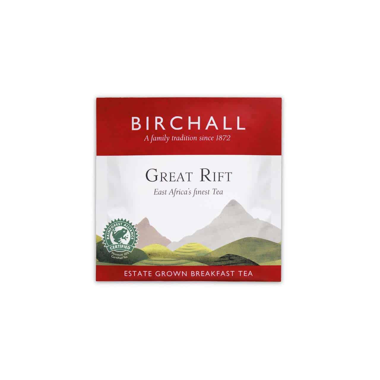 Birchall Tea - Great Rift 200 Premium Plant-Based Individually Wrapped Envelope PRISM Tea Bags (Rainforest Alliance) - Vending Superstore